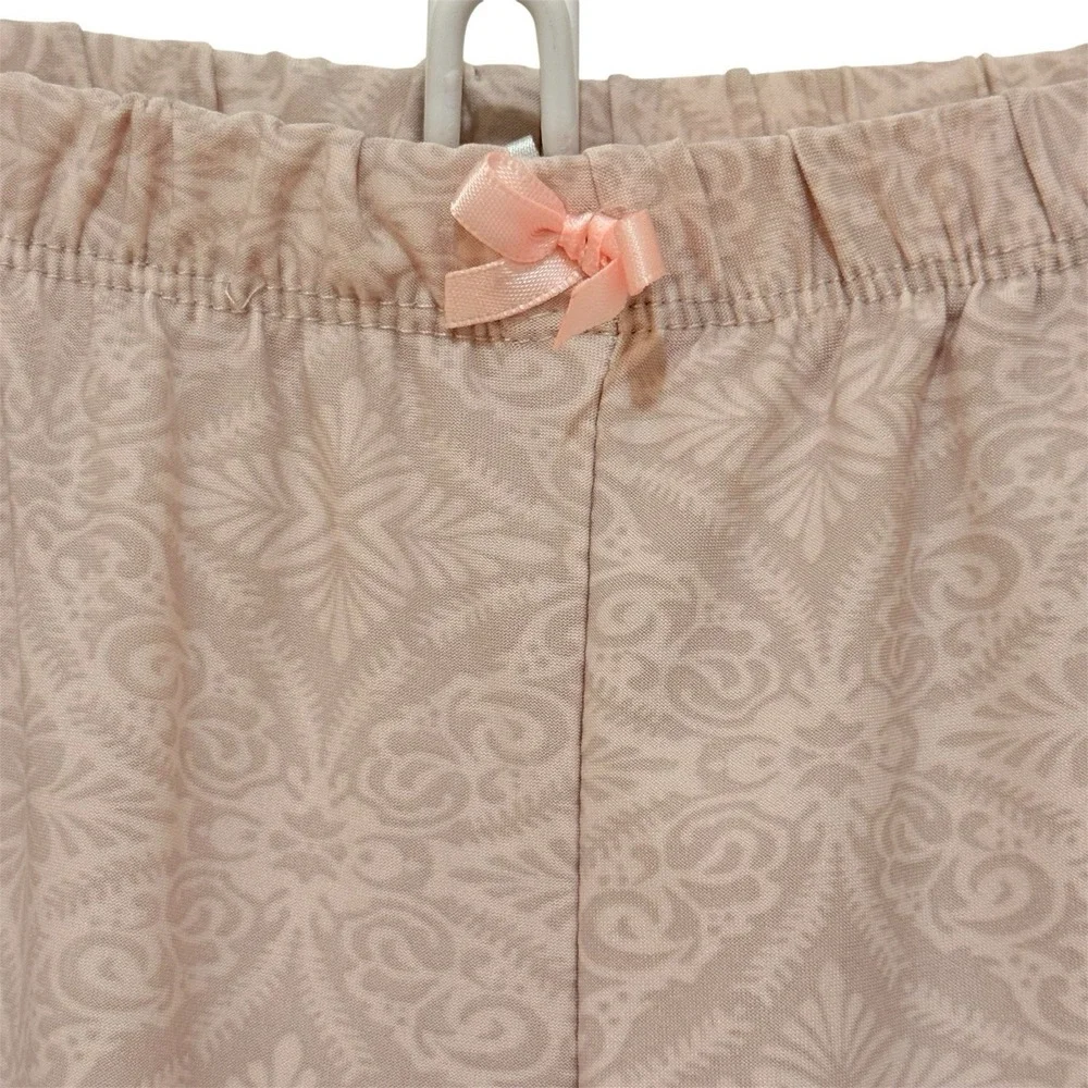 Women's Ruffled Babydoll Pajama Set Country Cottagecore Pink/Mauve  S